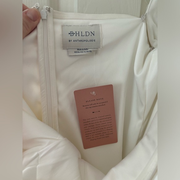 NWT Anthropologie BHLDN Nellie Square-Neck Mini Dress | Removable Sleeves - Picture 5 of 11